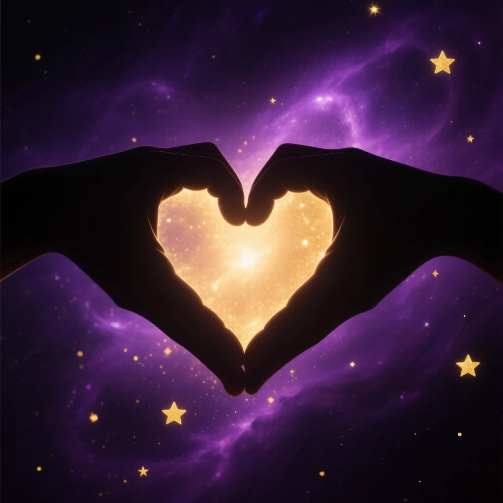 Manos formando un corazón
